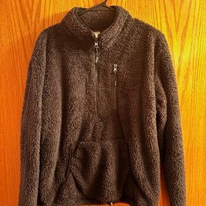 Men's Black Fleece Sweater